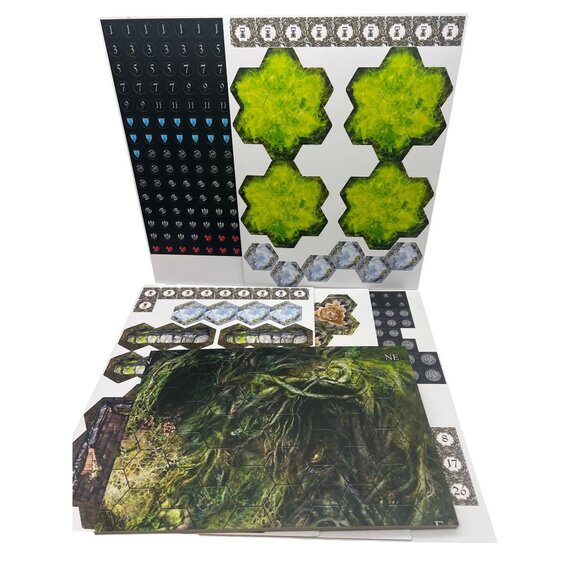 Oathsworn Map & Unpunched Token Board Set | Game Components - Picture 1 of 12